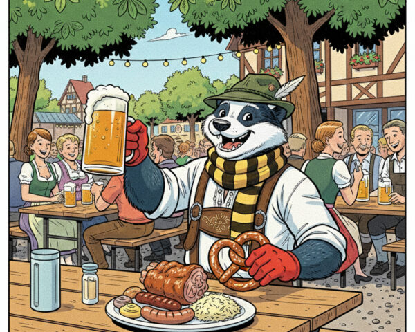 Beer Garden Cartoon 2