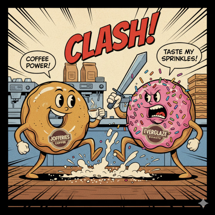 Clash Krispy Kreme vs Dunkin pic