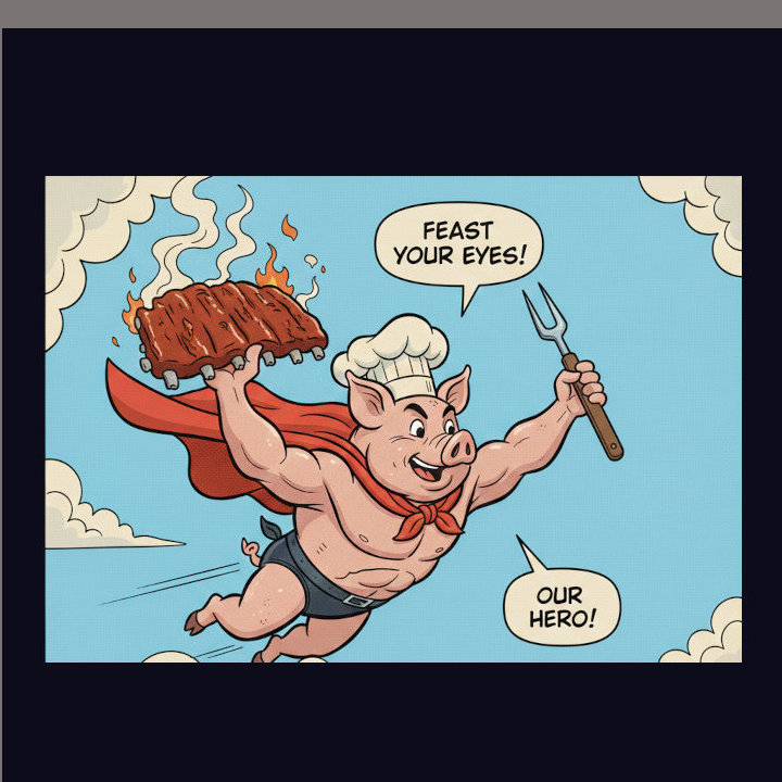 Polite Pig Cartoon pic