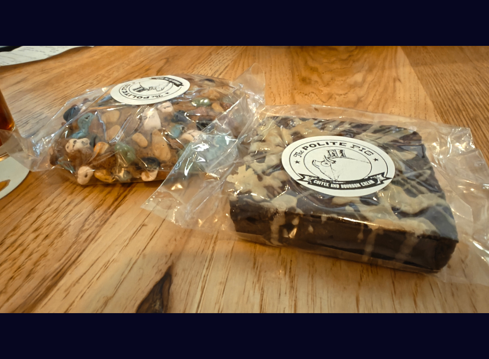 Polite Pig Cookie and brownie